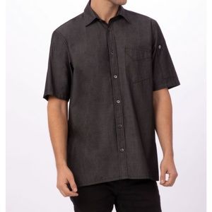 Chef Works Urban Collection DETROIT SHORT SLEEVE DENIM SHIRT
